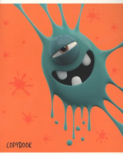 Тетрадь в клетку Listoff, "Смешные кляксы", 48 листов, в ассортименте - фото 4