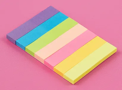 Закладки самоклеящиеся 50*10 мм 7 цветов*40 листов, неон - фото 3