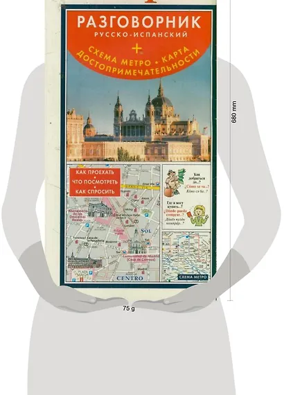 Мадрид : разговорник русско-испанский + схема метро, карта, достопримечательности - фото 2