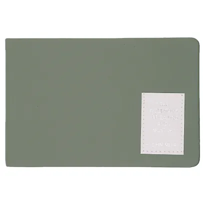 Еженедельник недат. 64л 160х105 "NUANCES" эвкалипт, 7Б, иск.кожа, тв.переплет, тонир.блок, нашивка с тисн.фольгой, скругл.углы, ляссе, инд.уп - фото 1