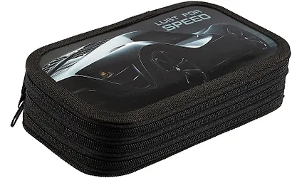 Пенал 3 отд. "ЖАЖДА СКОРОСТИ" 19*10,5см мат. ламин. инд. уп. - фото 3