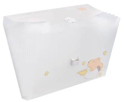 Портфель А4 12 отделений "Capybara" пластик, в ассортименте - фото 7