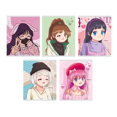 Тетрадь в клетку Listoff, "Подружки", 48 листов, в ассортименте - фото 1