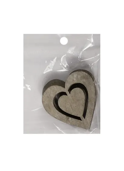 Заготовка из дерева, сердце, 3 шт, 10*3 см, серый (11-00410-15-516) - фото 1