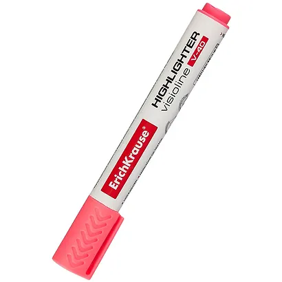 Текстовыделитель Erich Krause, Visioline V-40, розовый - фото 1