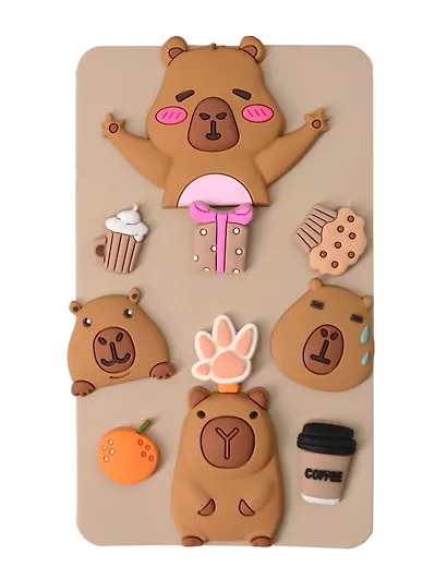 Джибитсы Капибары и снеки (10шт) (ПВХ) (12-18031-202506-GB30) - фото 1