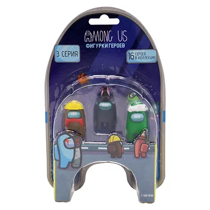 Набор фигурок Among Us серия 3 (герой в зеленой шапке), (4х15х21), (AU2320A) - фото 2