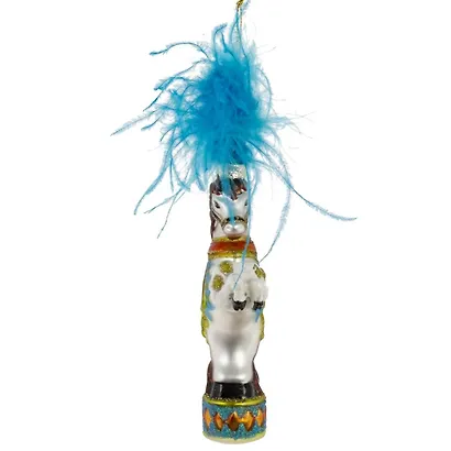 Украшение новогоднее Лошадка, 3 варианта (стекло) (6х3х14) - фото 12