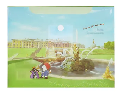 Папка-конверт А5 на кнопке "Петергоф", пластик, Comix - фото 1