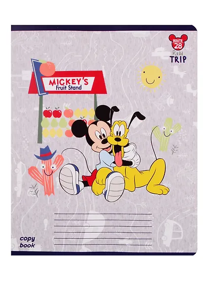 Тетрадь в клетку Hatber, "Микки Маус (Disney)", 12 листов, в ассортименте - фото 1