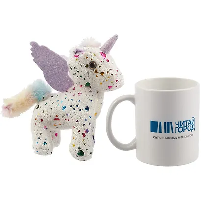 Единорог с блестками в цветной коробке - фото 3