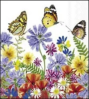 Набор салфеток для декупажа Прекрасные бабочки - 2 шт. - фото 1