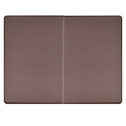 Ежедневник недат. А5 160л "Граниссо" темно-коричневый, кожзам, тв.переплет, застежка-резинка, карман, тонир.блок, ляссе - фото 3