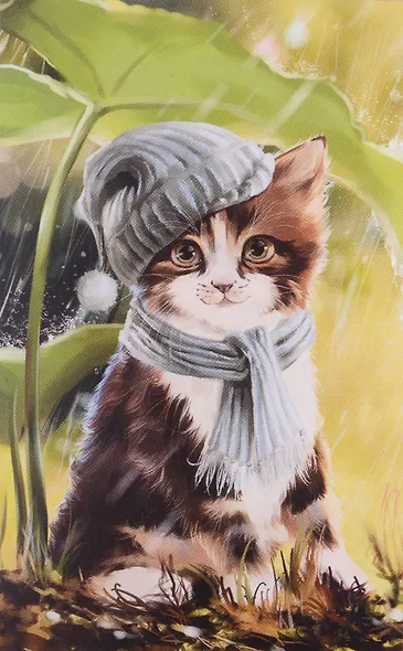 Картина для раскрашивания по номерам. Панно "Укрытие от дождя" - фото 1