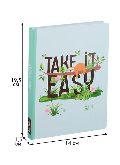 Блокнот "Take it easy. Ленивец" - фото 3
