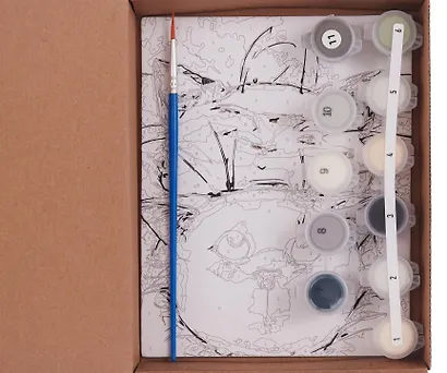 Набор для творчества. Картина по номерам "Коты. Ты моя любовь" - фото 3