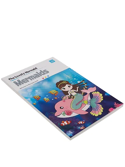 Набор раскрасок Русалочка/Mermaids (12л.) (+кисть) (упаковка) (3+) (11-22474-003)+Набор раскрасок Насекомые/Insects (12л.) (+кисть) (упаковка) (3+) (11-22474-004) - фото 8