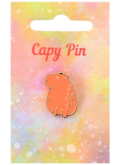 Значок Капибара профиль (металл) - фото 1