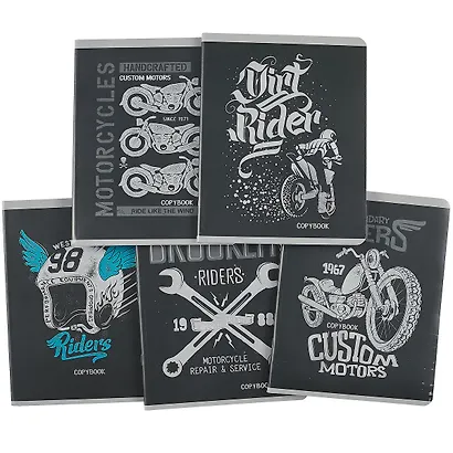 Тетрадь в клетку Listoff, "Мотоклуб", 96 листов, в ассортименте - фото 7