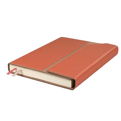 Ежедневник недатированный «Каветти» А5, коралловый, 160 листов, кожзам, Escalada - фото 2