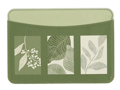 Чехол для карточек горизонтальный Листья (ДКГ2024-153) - фото 2