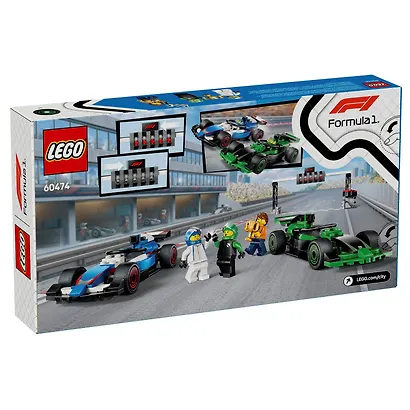 LEGO City: Финиш Формулы-1 с гоночными автомобилями VCARB и Sauber, 313 деталей (60474) - фото 3