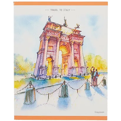 Тетрадь в клетку Listoff, "Акварельные набережные", 48 листов, в ассортименте - фото 5