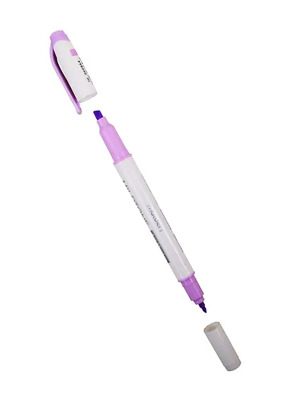 Текстовыделитель Hatber, Mildtone Pastel, двухсторонний сиреневый - фото 2