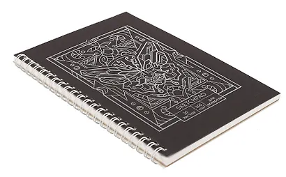 Скетчбук А5 20л "Метаморфозы" акварел. бумага, 200г/м2, черный тонир.картон, тиснение фольг. серебро, евроспираль - фото 2