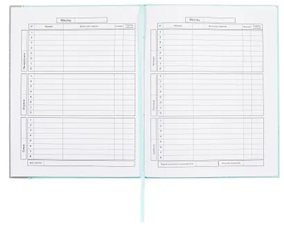 Дневник шк. "Плонже мятный" кожзам, тв.переплёт, поролон, тиснение фольгой, пантон, одно ляссе, загругл.углы, универс.шпаргалка - фото 5