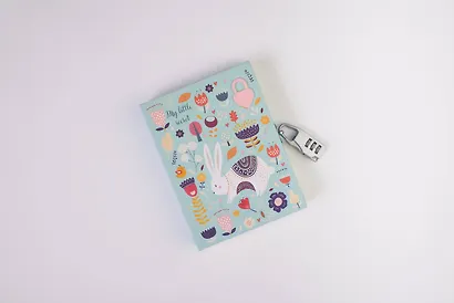 Блокнот с замочком «Веселый кролик», 80 листов - фото 3