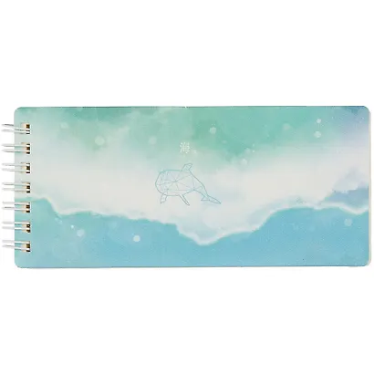 Блокнот А6+ 80л лин. "Sea" на спирали, ассорти - фото 5