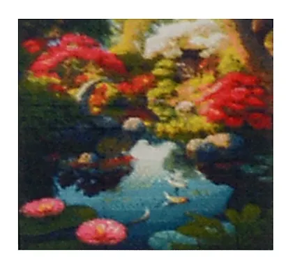 Алмазная мозаика (блестящая) с подрамником, с полным заполнением "Азиатский сад", 30 х 30 см - фото 2