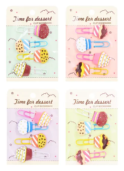 Набор Скрепки-закладки Сладости (4 шт) - фото 3