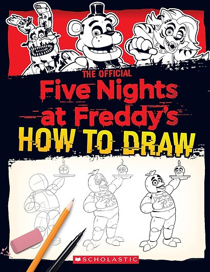 Five Nights at Freddy's How to Draw Пять ночей у Фредди Как рисовать / Книги на английском языке - фото 1