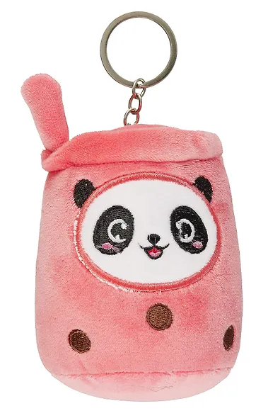 Брелок Панда Bubble tea (текстиль) (10см) в ассортименте - фото 9