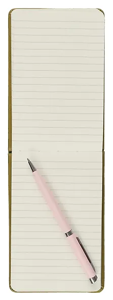 Блокнот А6- 100л лин. "Joy Book. Оливковый" 7БЦ, иск.кожа, тонир.блок, скругл.углы, горизонт.резинка, карман - фото 3