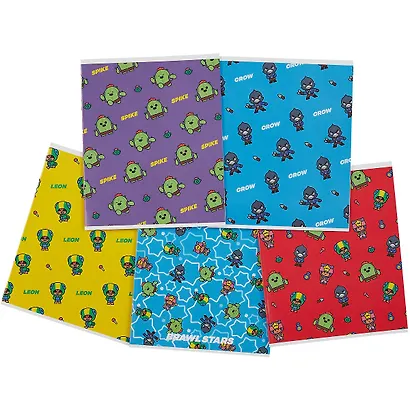 Тетрадь в клетку Premiere Publishing, Brawl Stars, 24 листа, в ассортименте - фото 3