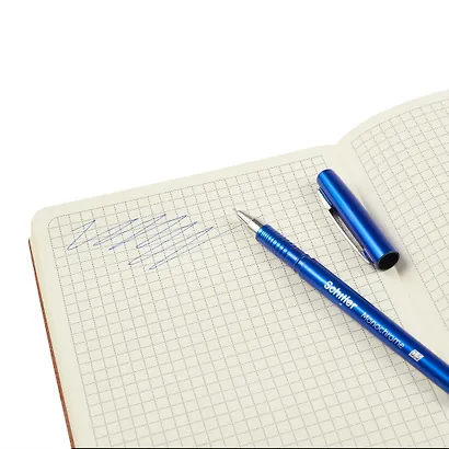 Ручки гелевые синие 12 штук "Monochrome" 0,5 мм, Schiller - фото 5