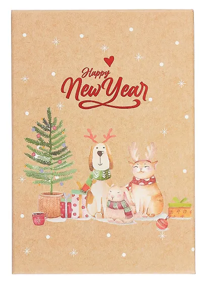 Коробка подарочная "Зверушки" 23*16*9.5, НГ, картон - фото 6