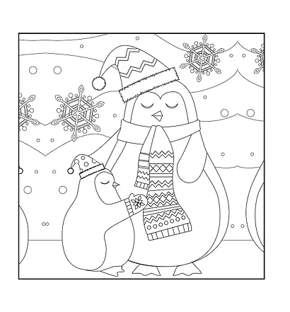 Пингвины. Рисунки для медитаций - фото 8