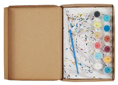 Картина-раскраска по номерам Mini "Красочная сова" (20х14 см) - фото 2