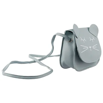 Сумка на кнопке в виде мордочки кота (кожзам)(17х16) - фото 3