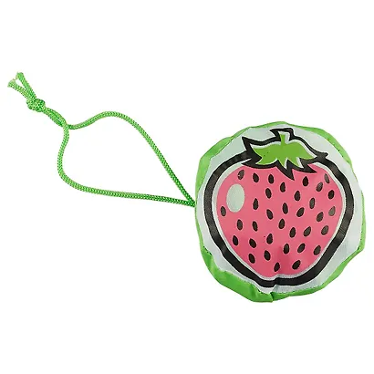 Сумочка складная с карабином Клубника (ПЭ) (35×40) (12-10422-YX-2) - фото 2