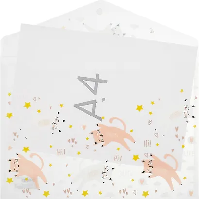 Папка-конверт А4 на кнопке "Котята" - фото 2