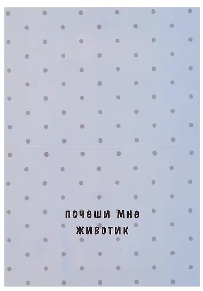 Открытка двойная "Коты. Животик" - фото 2