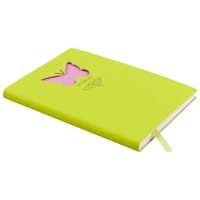 Книга для записей Butterfly, А5, 80 листов, салатовый - фото 2