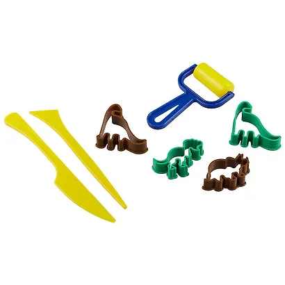 Набор формочек для лепки, 7 элементов, Дино - фото 1