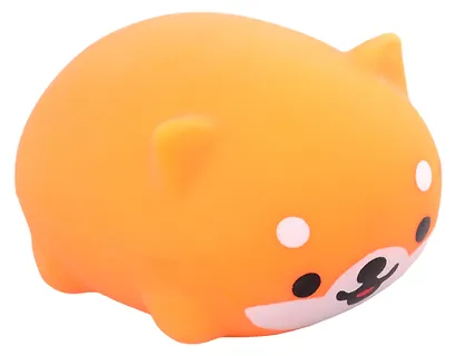 Антистресс Мяшка собака Сиба-Ину в картонной коробке (оранжевая) - фото 1