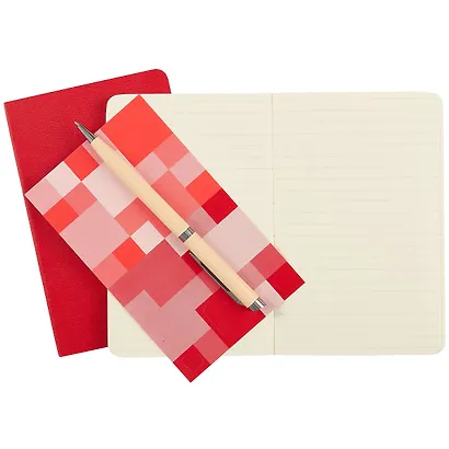 Записная книжка «Classic Pocket» А6, 40 листов в линейку, бордовая, 2 штуки, Moleskine - фото 4